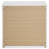 Ines 2-drawer Nightstand Bedside Table White High Gloss | Full | White | White High Gloss | 223092