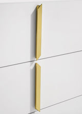 Ines 2-drawer Nightstand Bedside Table White High Gloss | Full | White | White High Gloss | 223092