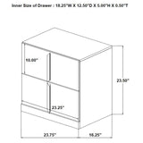 Ines 2-drawer Nightstand Bedside Table White High Gloss | Full | White | White High Gloss | 223092
