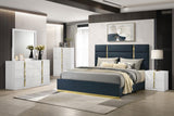 Ines 2-drawer Nightstand Bedside Table White High Gloss | Full | White | White High Gloss | 223092