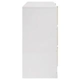 Ines 6-drawer Bedroom Dresser Cabinet White High Gloss | White | White High Gloss | 223093