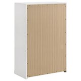 Ines 5-drawer Bedroom Chest of Drawers White High Gloss | White | White High Gloss | 223095