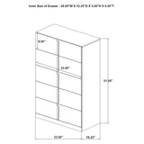 Ines 5-drawer Bedroom Chest of Drawers White High Gloss | White | White High Gloss | 223095