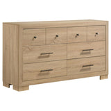 Arielle 4-piece Eastern King Bedroom Set Light Oak | Beige | Light Tan | 223111KE-S4