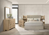 Arielle 4-piece Queen Bedroom Set Light Oak | Queen | Beige | Light Tan | 223111Q-S4