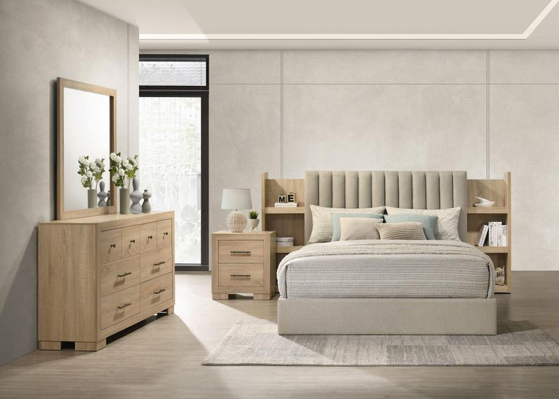 Arielle 4-piece Bedroom Set Light Oak
