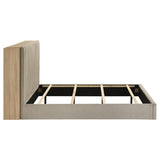 Arielle Queen Bookcase Panel Storage Bed Light Oak | King | Beige | Light Tan | 223111Q