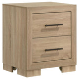 Arielle 2-drawer Bedroom Nightstand with Casters Light Oak | Beige | Light Oak | 223112