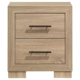 Arielle 2-drawer Bedroom Nightstand with Casters Light Oak | Beige | Light Oak | 223112
