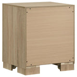 Arielle 2-drawer Bedroom Nightstand with Casters Light Oak | Beige | Light Oak | 223112