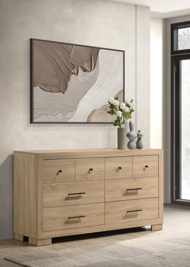 Arielle 6-drawer Bedroom Dresser Cabinet Light Oak | Beige | Light Oak | 223113