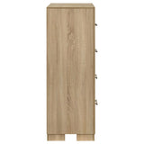 Arielle 4-drawer Bedroom Chest of Drawers Light Oak | Full | Brown | Light Oak | 223115