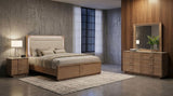 Leanne 4-piece Bedroom Set Light Oak