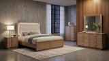 Leanne 4-piece Bedroom Set Light Oak