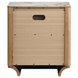 Leanne 2-drawer Sinter Stone Top Nightstand Light Oak | Beige | Light Oak | 223132