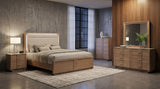 Leanne 2-drawer Sinter Stone Top Nightstand Light Oak | Beige | Light Oak | 223132