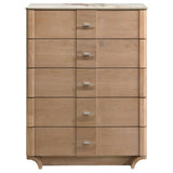 Leanne 5-drawer Sinter Stone Top Chest of Drawers Light Oak | Brown | Light Oak | 223135