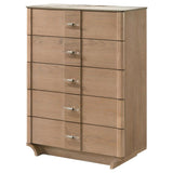 Leanne 5-drawer Sinter Stone Top Chest of Drawers Light Oak | Brown | Light Oak | 223135
