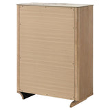 Leanne 5-drawer Sinter Stone Top Chest of Drawers Light Oak | Brown | Light Oak | 223135