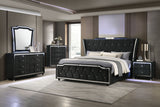 Lorient 4-piece Queen Bedroom Set Black | Eastern King / 5-piece / Standard | 223161KE-S5