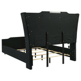 Lorient 4-piece Queen Bedroom Set Black | Gallery | 223161Q-S4 223161Q-S4B 223161KE-S4 223161KE-S4B 223161KW-S4 223161KW-S4B 223161Q-S5 223161Q-S5B 223161KE-S5 223161KE-S5B 223161KW-S5 223161KW-S5B