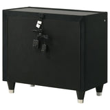 Lorient 2-drawer LED Nightstand with USB Black | Black | 223162