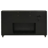 Lorient 8-drawer LED Bedroom Flame Box Dresser Black | Black | 223163FB