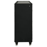 Lorient 8-drawer LED Bedroom Flame Box Dresser Black | Black | 223163FB