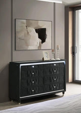 Lorient 8-drawer LED Bedroom Dresser Cabinet Black | Black | 223163