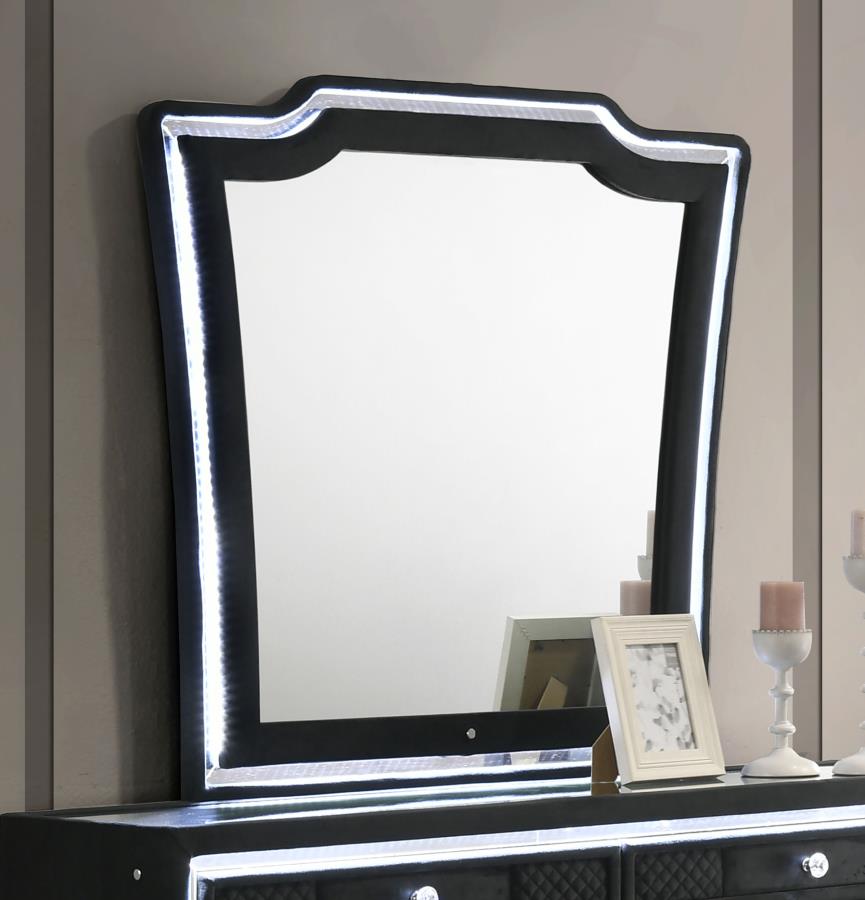 Lorient LED Dresser Mirror Black | Full | Black | 223164