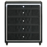 Lorient 5-drawer LED Chest of Drawers Black | Full | Black | 223165