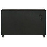 Ravenne 8-drawer Velvet Upholstered LED Dresser Cabinet Black | Black | 223193
