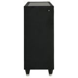 Ravenne 8-drawer Velvet Upholstered LED Dresser Cabinet Black | Black | 223193