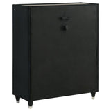 Ravenne 5-drawer Velvet Upholstered LED Chest of Drawers Black | Black | 223195