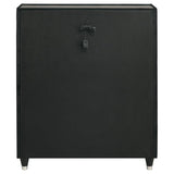 Ravenne 5-drawer Velvet Upholstered LED Chest of Drawers Black | Black | 223195