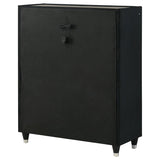 Ravenne 5-drawer Velvet Upholstered LED Chest of Drawers Black | Black | 223195