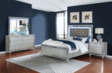Gunnison 4-piece Queen Bedroom Set Silver Metallic | California King / 4-piece | 223211KW-S4