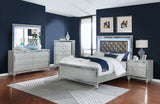 Gunnison 4-piece Queen Bedroom Set Silver Metallic | California King / 5-piece | 223211KW-S5