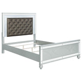 Gunnison Wood Queen LED Panel Bed Silver Metallic | Queen | Silver | Silver Metallic | 223211Q
