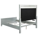Gunnison Wood Queen LED Panel Bed Silver Metallic | Queen | Silver | Silver Metallic | 223211Q