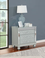 Gunnison 2-drawer Nightstand Silver Metallic | Silver | Silver Metallic | 223212