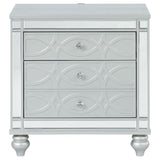 Gunnison 2-drawer Nightstand Silver Metallic | Silver | Silver Metallic | 223212