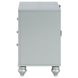 Gunnison 2-drawer Nightstand Silver Metallic | Silver | Silver Metallic | 223212