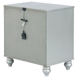 Gunnison 2-drawer Nightstand Silver Metallic | Silver | Silver Metallic | 223212