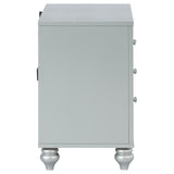 Gunnison 2-drawer Nightstand Silver Metallic | Silver | Silver Metallic | 223212