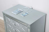 Gunnison 2-drawer Nightstand Silver Metallic | Silver | Silver Metallic | 223212