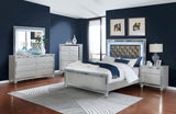 Gunnison 2-drawer Nightstand Silver Metallic | Silver | Silver Metallic | 223212