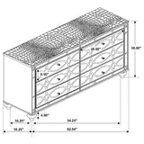 Gunnison 6-drawer Dresser Silver Metallic | Silver | Silver Metallic | 223213