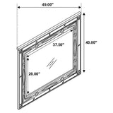 Gunnison Dresser Mirror Silver Metallic | Silver | Silver Metallic | 223214