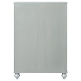 Gunnison 5-drawer Bedroom Chest Silver Metallic | Silver | Silver Metallic | 223215